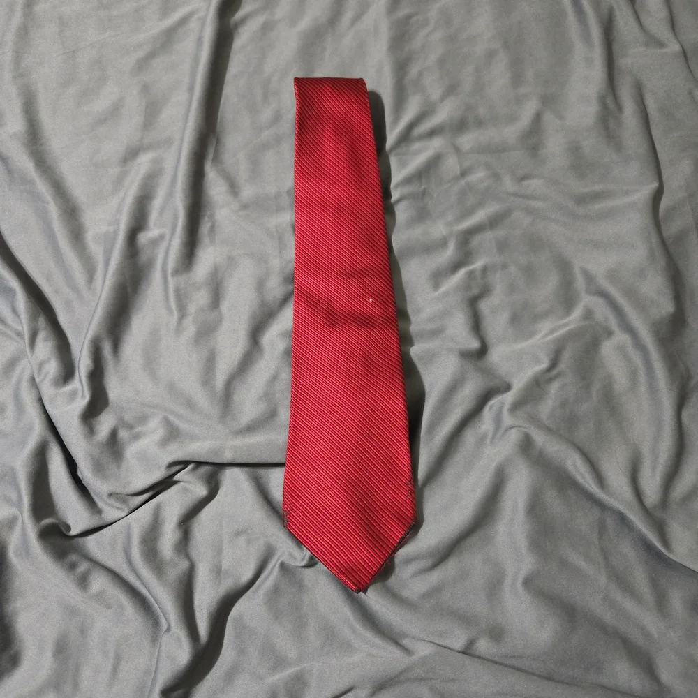 Brooks Brothers Makers Red Orange Black Bias Stripes Silk Necktie USA Made